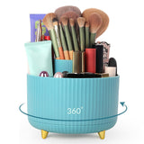 360 Degree Rotating Desk Organizer Dual-Purpose Pencil Pen Holder for Office School Sky Blue