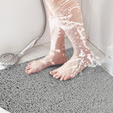 PVC Shower Mat Non-Slip Bath Mat Quick Drying Loofah Style Bathmat Style 2