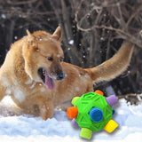 Dog Snuffle Ball Slow Feeder Puzzle Toy for Treats and Snacks Green