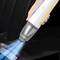 Cordless Handheld Vacuum Cleaner Car Suction-Blow Dust Collector Yellow