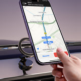 Magnetic Car Phone Holder Rotating Magnet Mount Mobile Cell Phone Stand Dash Fit Gray