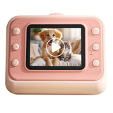 Printing Camera Instant Print 1080P Selfie Digital Camera with 64GB Card - Pink