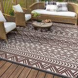 Geometric Pattern Floor Mat Camping Mat for Outdoor Patio Picnic Beach Style 4