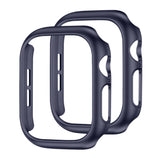 2 PCS Case and Screen Protector Set for Apple Watch Series 12 Dark Blue