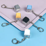 6 Pcs Set Keyboard Fidget Toy Clicker Keychain Button Toys