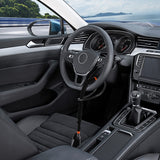 Car Steering Wheel to Seat Belt Lock Anti-Theft Adjustable Security Device Black