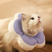Cat Cone Collar Elizabethan Collar Anti-Bite Lick Cat Recovery Neck Collar Purple