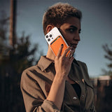 For iPhone Adjustable Magnetic Phone Stand PU Leather Wallet for iPhone 15/14/13 Series Brown