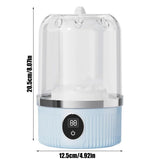 Mini Portable Washing Machine Rechargeable Small Clothes Washer for Travel Use Blue