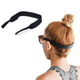 5Pcs Neoprene Adjustable Sunglasses Retainer Strap for Sports Black