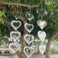 Reflective Hanging Bird Deterrent Rotating Wind Spinner Bird Scare Device Outdoor Decor Style 3
