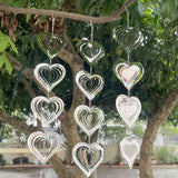 Reflective Hanging Bird Deterrent Rotating Wind Spinner Bird Scare Device Outdoor Decor Style 3