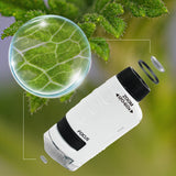 60X-120X Pocket Microscope Portable Handheld Miniscope White