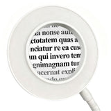 5X Magnifying Glass with LED Light 3 Color Modes Adjustable Desk Magnifier with Clip for Reading Crafts White