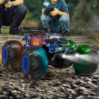 1:18 Scale Remote Control Car All-Terrain RC Truck with LED Lights Navy