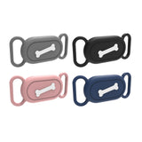4 Pack Pet Collar Holders Compatible with Samsung Galaxy SmartTag2 Silicone Protective Cases with Ear Attachment Design for Cats and Dogs Bone Style
