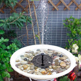 Solar Fountain Pump for Bird Bath Outdoor Floating Water Fountain with 6 Nozzles Solar Powered Water Pump for Pond Pool