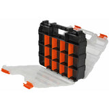 34 Compartment Double Sided Storage Box for Screws Nuts Parts Orange