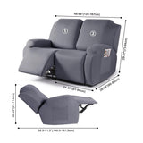 Full Wrapped Stretch Recliner Chair Cover Elastic Recliner Sofa Slipcover Coffee
