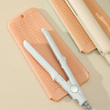 2-Pack Heat Resistant Silicone Pouch – For Hair Styling Tools Storage Nude