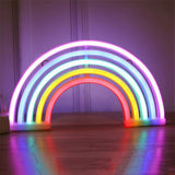 LED Cat Rainbow Neon Sign Night Light Lamp for Bedroom Wall and Bedside Decor Style 3
