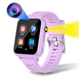 Smartwatch for Boys Girls Touchscreen Smart Watch with 16 Games MP3 Player Purple