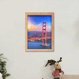 Photo Frame with Stand and Wall Mount for Home Decor Natural Wood