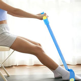Portable Pedal Ankle Resistance Band Body Exercise Equipment Blue