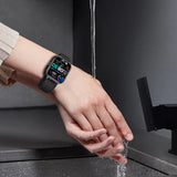 Bluetooth Smart Watch for Women Fitness Tracker Sports Watch for Android iPhone Black