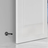 4 PCS No Drilling Door Stops Easy Installation with Strong Adhesive Tapes for Bottom Gray