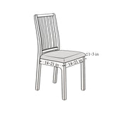 4Pcs Chair Seat Cushion Covers Water Resistant PU Leather Chair Pad Slipcover for Kitchen Dining Chair White