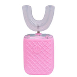 Electric 6 Modes Whole U Shaped Whole Mouth Brush Toothbrush for Adults Pink