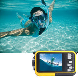 1080P Digital Underwater Camera with Dual Screen and 32GB TF Card Yellow