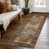 Long Hallway Runner Rug Washable for Kitchen Entrance Floor Use Style 3