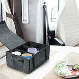 Felt Cup Holder Storage Bag Tableware Organizer for Camping Picnic
