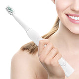 Sonic Electric Toothbrush with 8 Replaceable Wave-Shaped Soft Brush Heads White