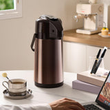 3L Stainless Steel Vacuum Insulated Water Dispenser Coffee Carafe for Hot Drinks Tea Liquid Purple Gold