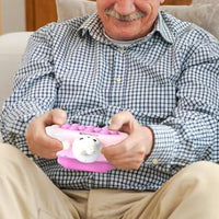 Fast Push Game Pop Puzzle Game Sensory Toys with Digital Display for Kids Pink Rabbit