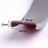 U-Shape Edge Banding Self Adhesive Edge Banding Corner and Collapsible Edge Protector for Cabinet Repair Grey