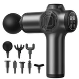 Deep Tissue Percussion Massager 8-Heads Muscle Vibration Relaxing Tool Black