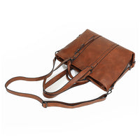 Women Handbag Satchel Tote Crossbody Bag Shoulder Sling Bag for Work and Travel Brown