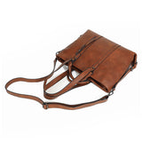 Women Handbag Satchel Tote Crossbody Bag Shoulder Sling Bag for Work and Travel Brown