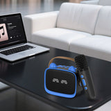 Mini Karaoke Machine – Portable MP3 Player with 2 Wireless Mics Toys & Gifts Blue