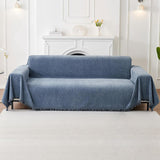 Sofa Towels Couch Throw Cover Blanket Lounge Slipcover Protector Decor Blue