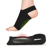Arch Support Brace Sleeve Foot Wrap for Flat Feet Black