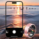 Smart Ring Fitness Tracker with Gesture Camera Control Motion Gaming Pink