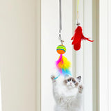 20Pcs Set Interactive Cat Feather Toys Pet Teaser Play Chase Kit