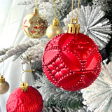 60 PCS Christmas Donut Santa Gnome Ball Hanging Ornament Set Style 1