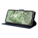 Snap-Lock Flip Cover Wallet Case for Pixel 10 and 10 Pro Flip Cover Blue