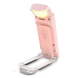 Rechargeable Clip on Booklight with Flexible Adjustable Arm for Reading Pink